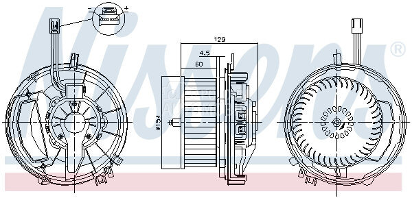 Ventilator Kabine za Audi  od 2012. do 2020. god. - 5Q1819021
