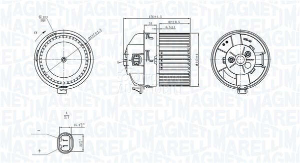 Ventilator Kabine za Peugeot 308 od 2007. do 2014. god.