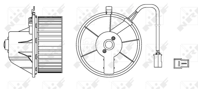 Ventilator Kabine za Audi A4 od 1994. do 2000. god. - 893819021