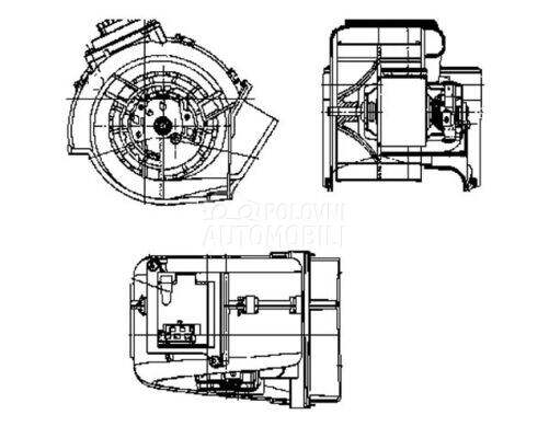 Ventilator Kabine za Mercedes Benz S Klasa od 1991. do 1998. god.