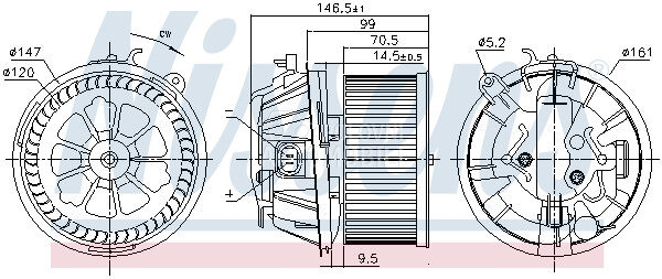 Ventilator Kabine za Audi  od 2009. do 2013. god. - 6441W4