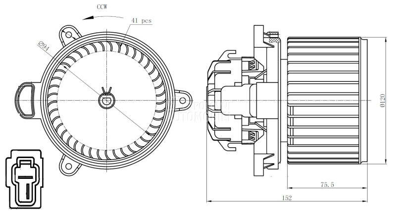 Ventilator Kabine za Hyundai i10 za 2015. god.