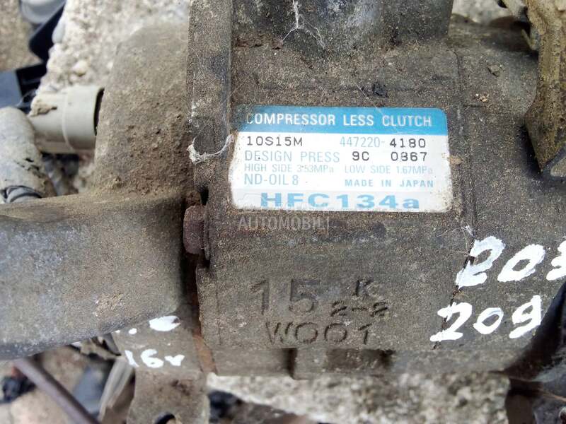 kompresor klime 1,6 16v za Chrysler Neon od 2003. do 2009. god.
