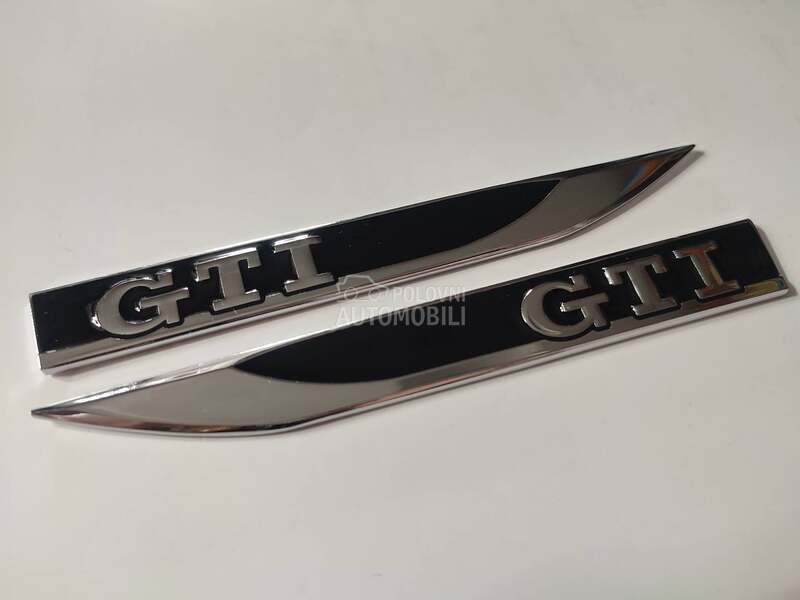 Natpis GTI strelica crna za Volkswagen Golf, Polo, Scirocco