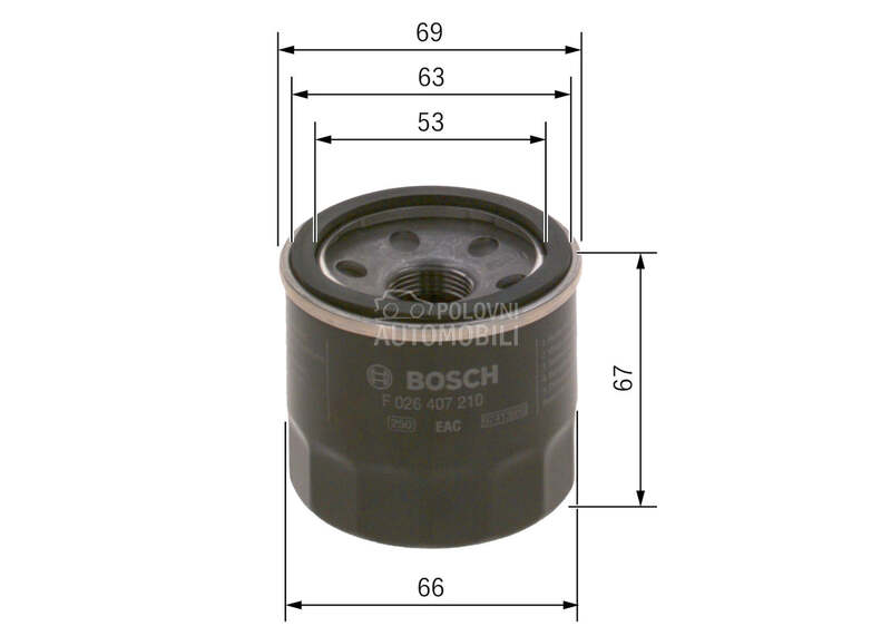 Filter ulja za Kia Carnival od 1999. do 2001. god.