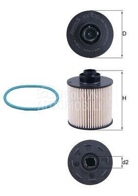 Filter goriva za Peugeot 5008 od 2009. do 2017. god.