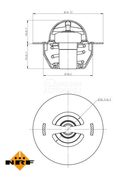 Termostat za Volkswagen Sharan od 2010. do 2022. god. - 133737