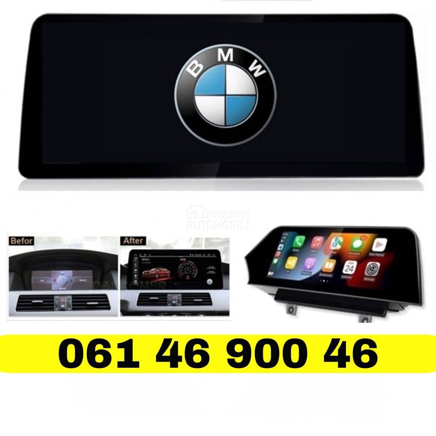 Multimedija E60 Android 4/64GB za BMW 520, 523, 524 ...