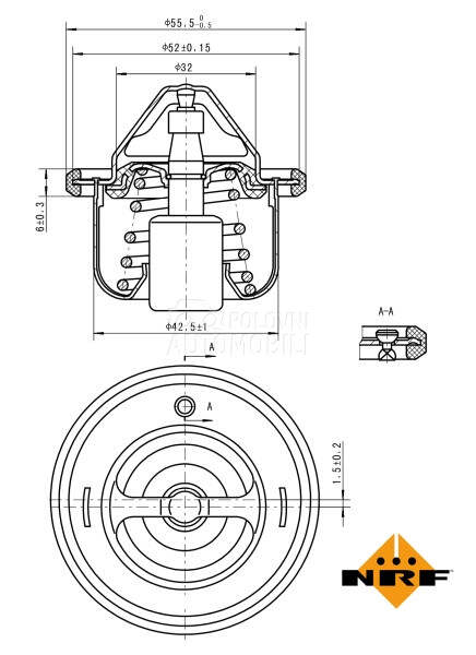 Termostat za Suzuki SX4 od 2007. do 2011. god.