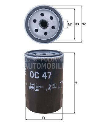 Filter ulja za Seat Ibiza od 1993. do 2002. god.