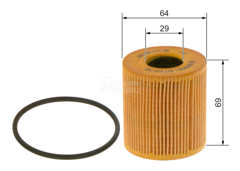 Filter ulja za Peugeot 807 od 2002. do 2010. god. - 11 42 7 557 012