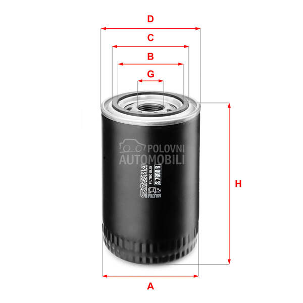 Filter ulja za Porsche 911 za 2019. god. - 700724568