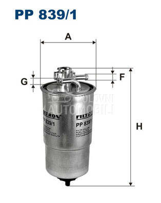 Filter goriva za Volkswagen Nova Buba od 1998. do 2005. god.