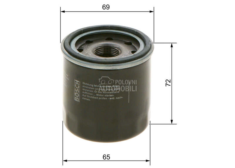 Filter ulja za Nissan Micra od 2005. do 2010. god.