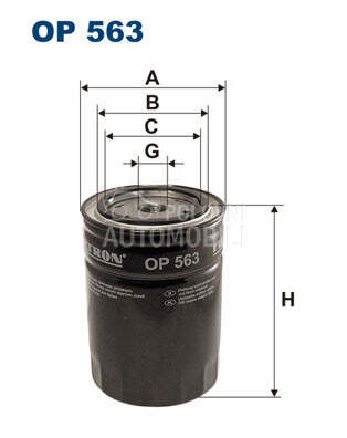 Filter ulja FILTRON za Alfa Romeo 147 od 2000. do 2010. god.