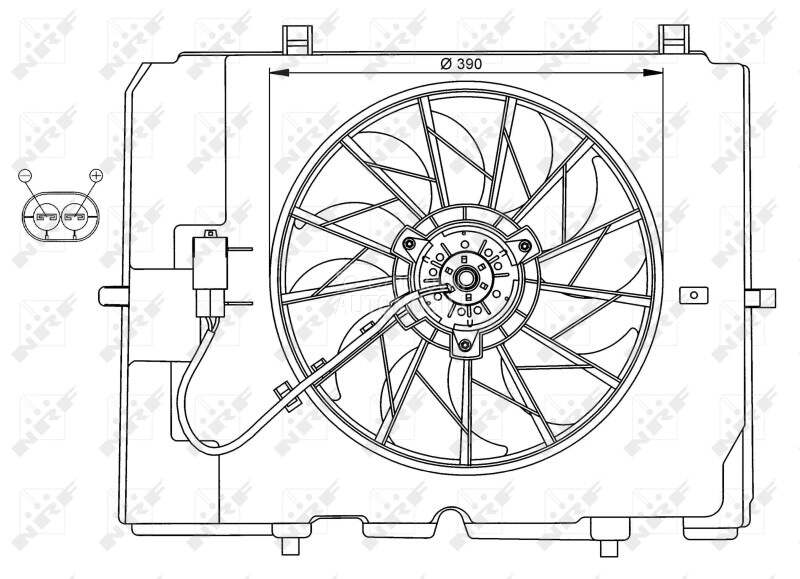 Ventilator motora visko za Mercedes Benz E Klasa od 2009. do 2016. god.