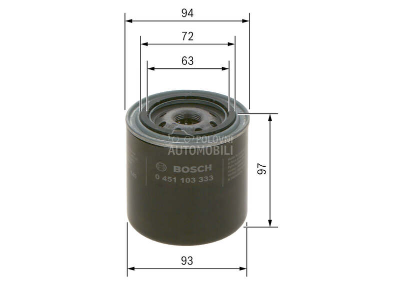 Filter ulja za Jeep Commander od 2005. do 2010. god.