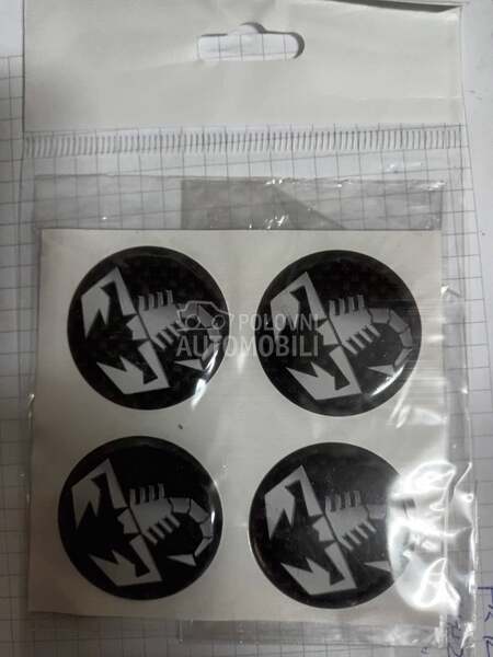ZNAK-STIKER CRNI ABART za Fiat 500, Bravo, Grande Punto ...