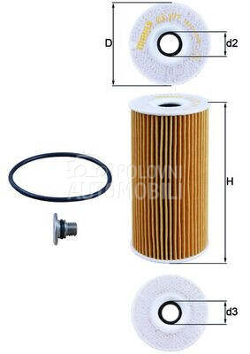 Filter ulja za Kia Carnival od 2006. do 2015. god.