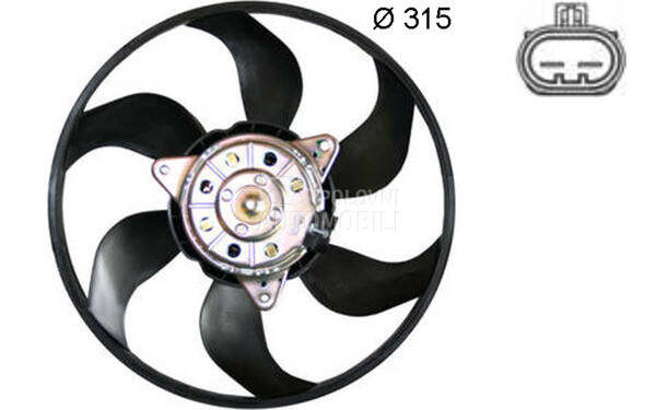 Ventilator motora visko za Saab 9-3 od 2002. do 2015. god.