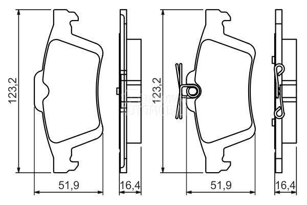 Kocione plocice BOSCH za Ford Focus od 2011. do 2020. god.