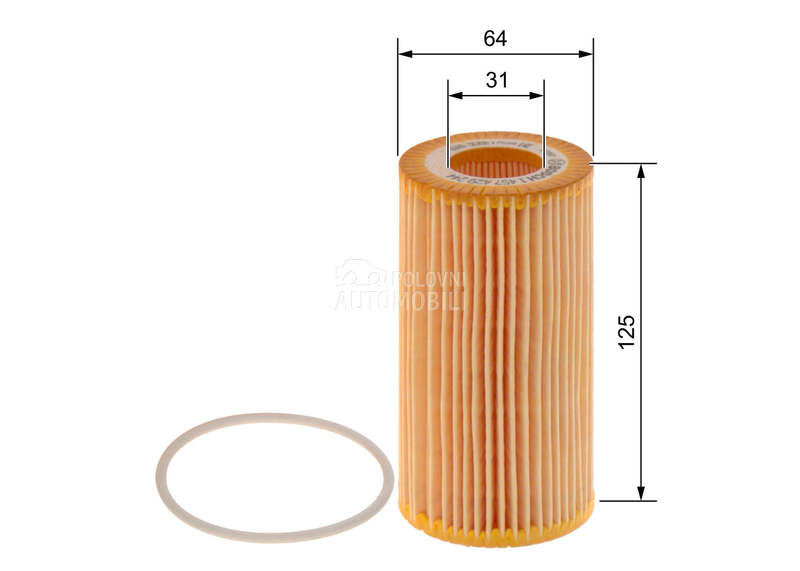 Filter ulja za Volvo S60 od 2015. do 2018. god.