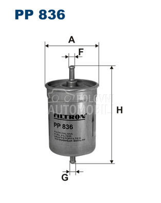 Filter goriva za Mercedes Benz C 180, C 200, C 220 ... od 1993. do 2000. god. - 119113206100