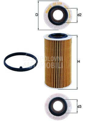 Filter ulja za Volkswagen Golf od 2004. do 2013. god.