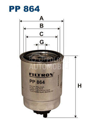 Filter goriva za Nissan Micra od 1992. do 2003. god.