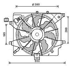 Ventilator motora visko za Kia cee`d od 2012. do 2018. god.