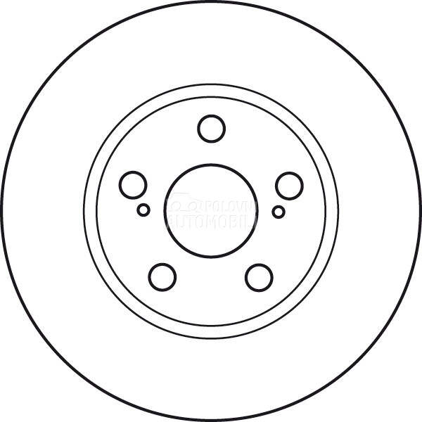 Kočioni disk za Toyota Prius od 2003. do 2009. god.