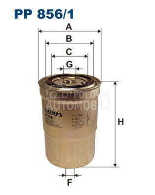 Filter goriva za Mitsubishi Pajero od 2000. do 2007. god.