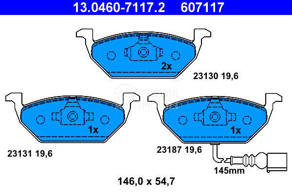 Kocione plocice za Volkswagen Polo od 1999. do 2001. god.