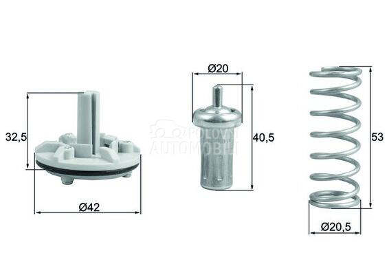 Termostat za Volkswagen Passat od 2005. do 2010. god.