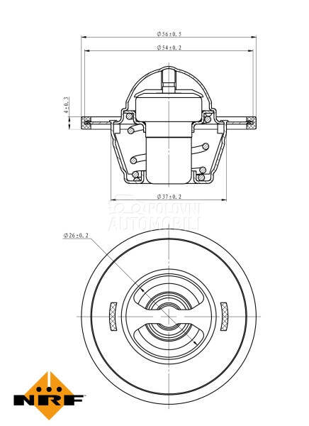 Termostat za Audi A4 od 2007. do 2015. god.