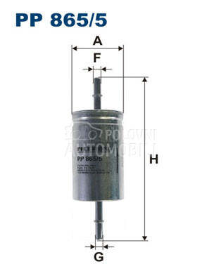 Filter goriva za Volvo S40 od 2004. do 2012. god.