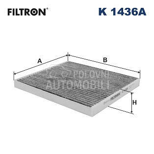 Filter kabine FILTRON za Jeep Cherokee od 2008. do 2012. god.