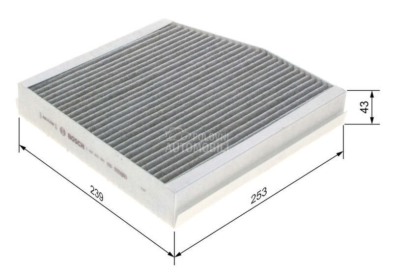 Filter kabine Bosch za Mercedes Benz B Klasa od 2005. do 2011. god.