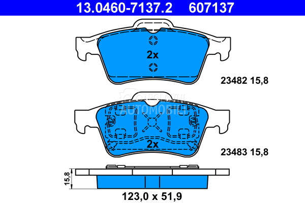 Kocione plocice za Renault Laguna od 2001. do 2007. god.