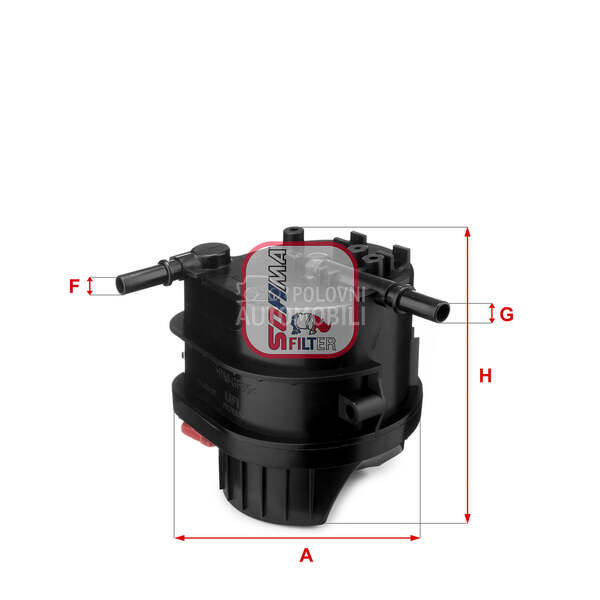 Filter goriva za Renault  od 2002. do 2012. god. - 190199