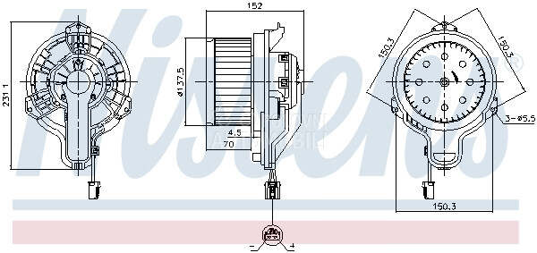 Ventilator Kabine za Ford Focus od 2018. do 2020. god.