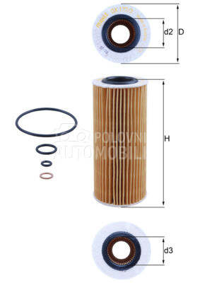 Filter ulja za BMW X6 od 2007. do 2014. god.