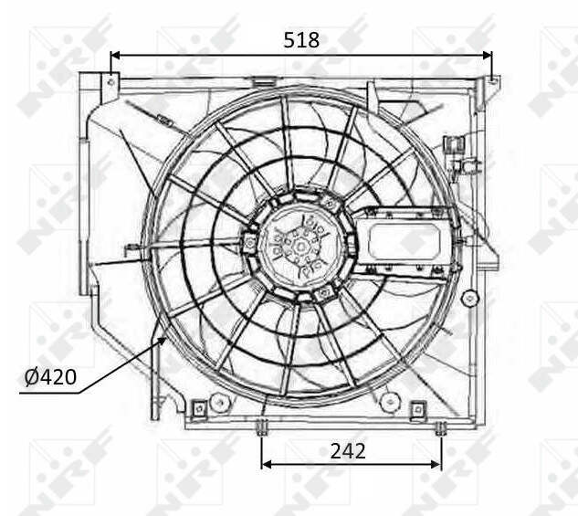 Ventilator motora visko za BMW 320 od 1997. do 2005. god.