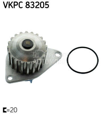 Pumpa vode SKF za Peugeot 306 od 1993. do 2001. god.