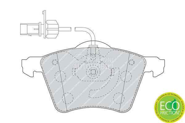 Kocione Plocice FERODO za Volkswagen Sharan od 2010. do 2022. god. - 1151377