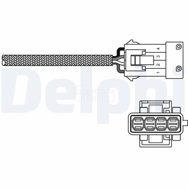 Lambda sonda DELPHI za Peugeot 206 od 2007. do 2008. god.