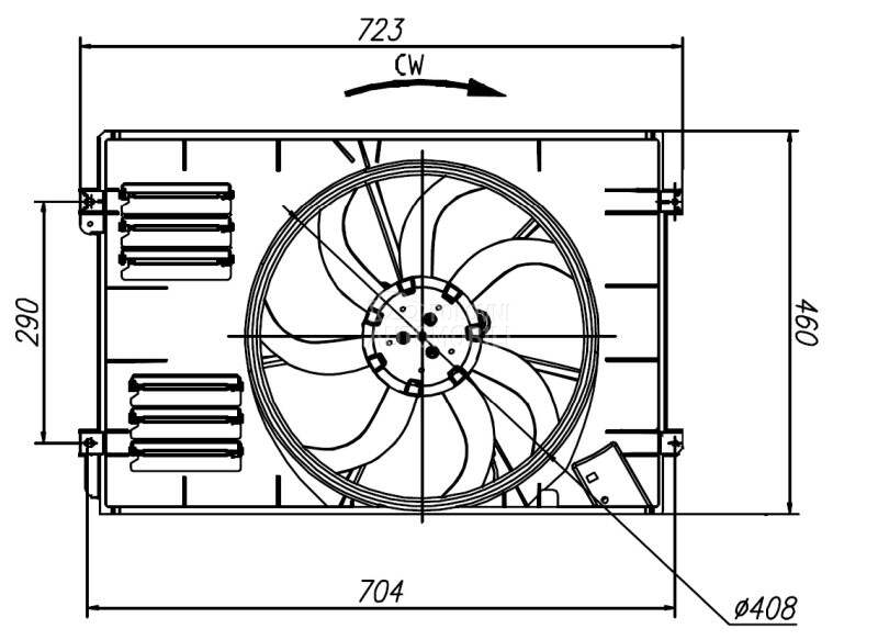 Ventilator motora visko za Audi A3 od 2008. do 2013. god.