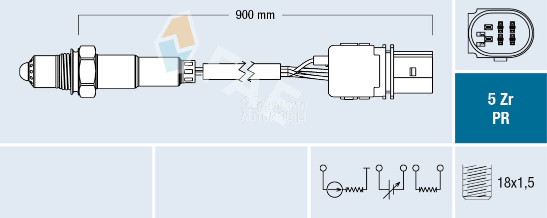 Lambda sonda za Opel Corsa A, Corsa B, Corsa C ... od 2000. do 2009. god. - 55 562 290