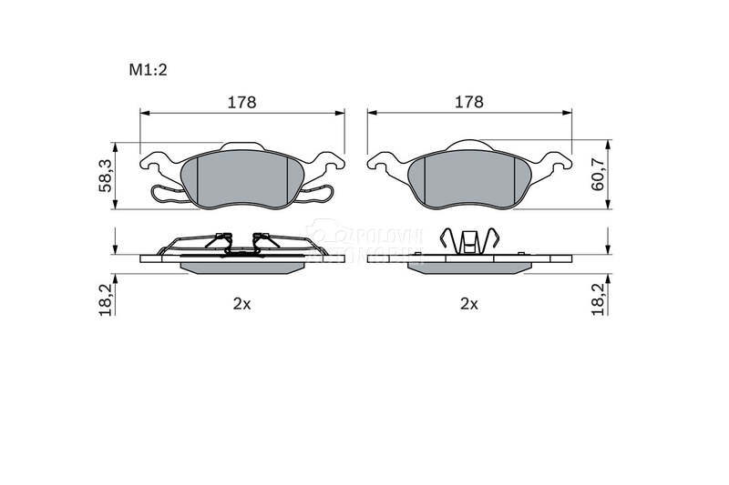 Kocione plocice za Ford Focus od 2000. do 2004. god.