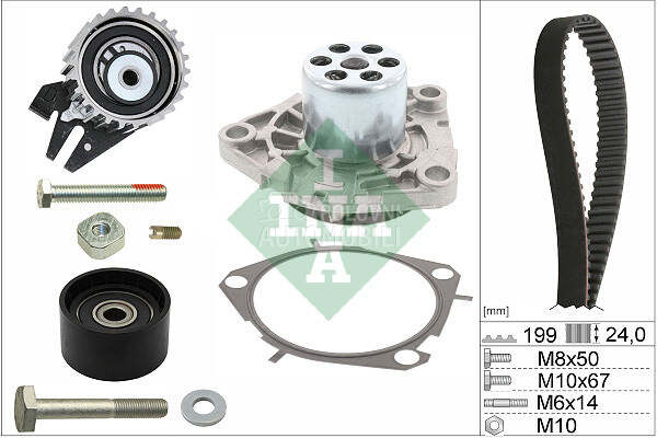 Komplet zupcastog kaisa za Suzuki SX4 od 2006. do 2015. god.